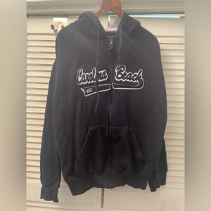 Exist Dark Blue Carolina Beach NC Hoodie